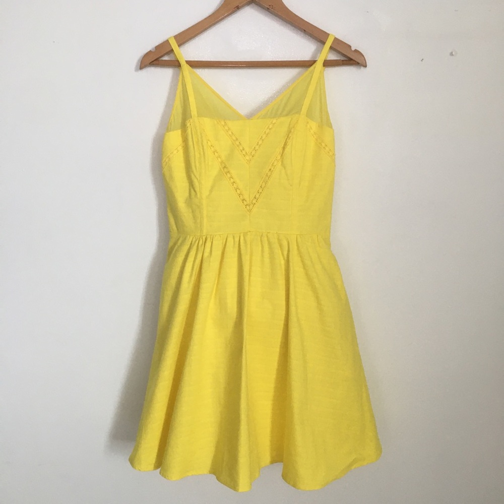 Jessica Simpson Yellow Cocktail Dress